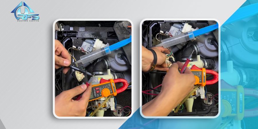 مرحله دوم تست سلامت هیدروستات | تعمیر نشتی ظرفشویی